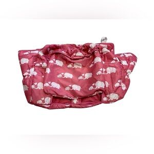 Shopping Cart Cover for Baby – Pink Elephant | Padded | Safety Strap